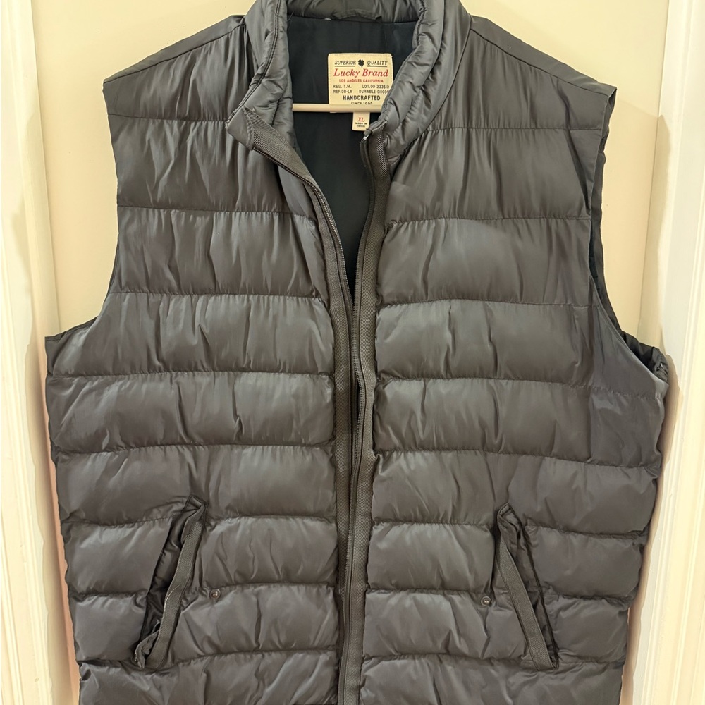 Lucky Brand Men's black Puffer Vest